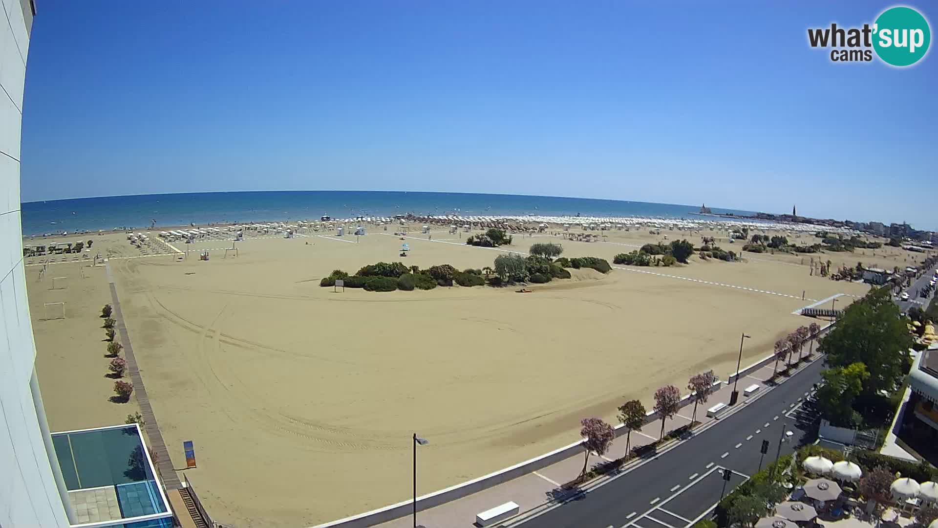 Hotel Panoramic u živo Caorle plaža Levante web kamera – Italija