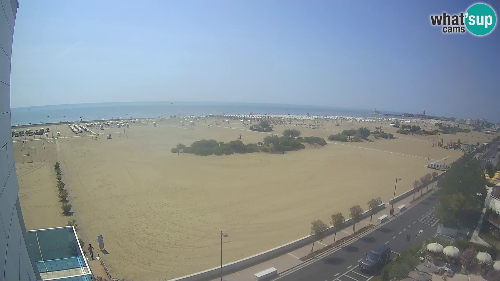 Hotel Panoramic v živo Caorle plaža Levante spletna kamera – Italija