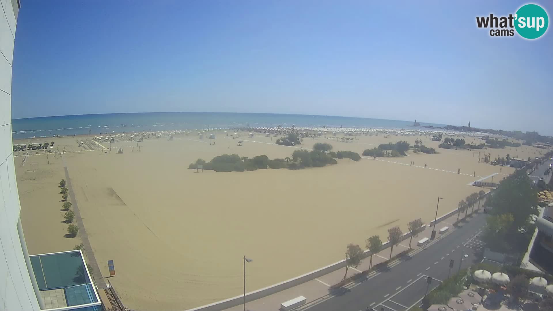 Hotel Panoramic v živo Caorle plaža Levante spletna kamera – Italija