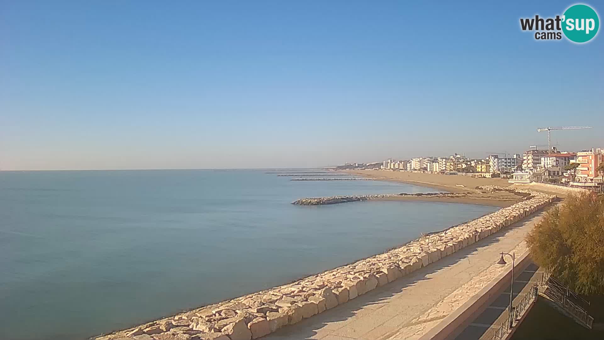 Webcam Caorle Ponente – Blick von Marinai di Caorle