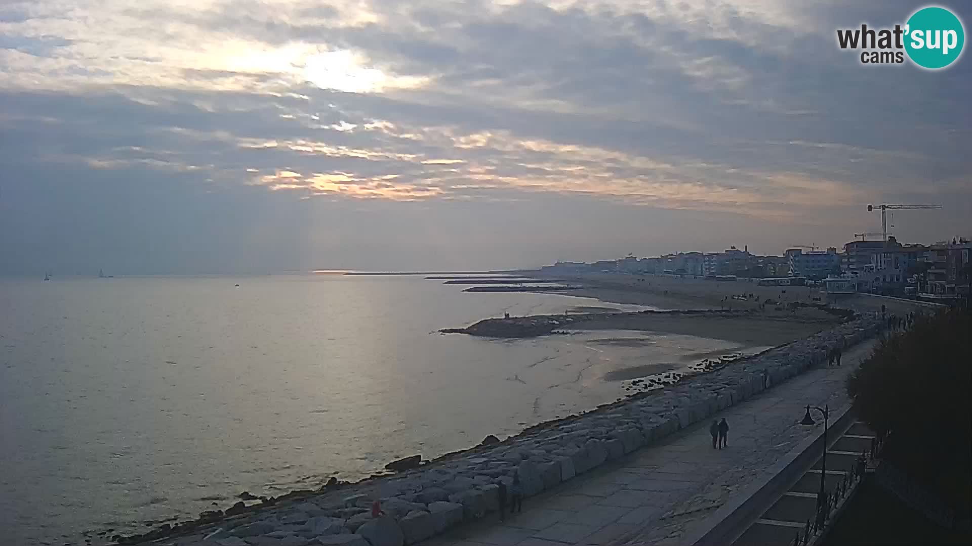 Webcam Caorle Ponente – Vue depuis les Marinai di Caorle