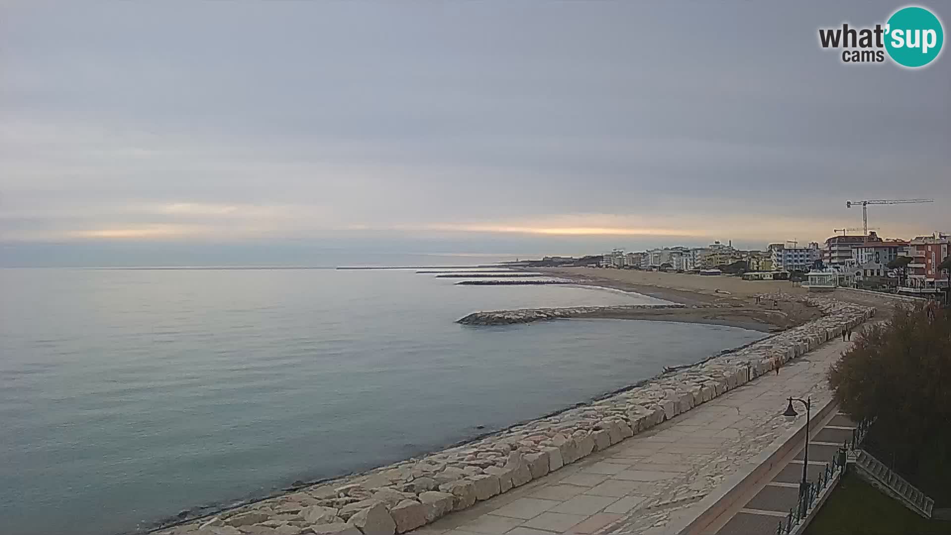 Webcam Caorle Ponente – Blick von Marinai di Caorle