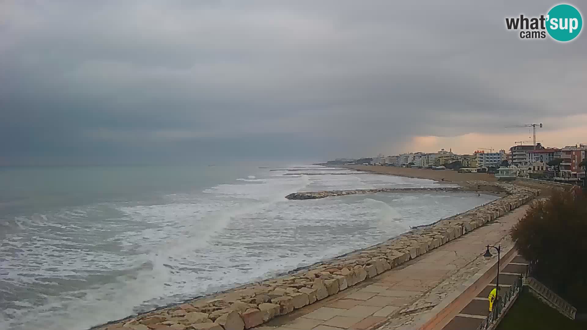 Webcam Caorle Ponente – Blick von Marinai di Caorle