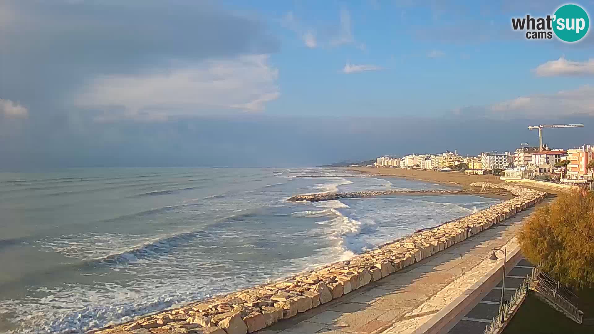 Webcam Caorle Ponente – Blick von Marinai di Caorle