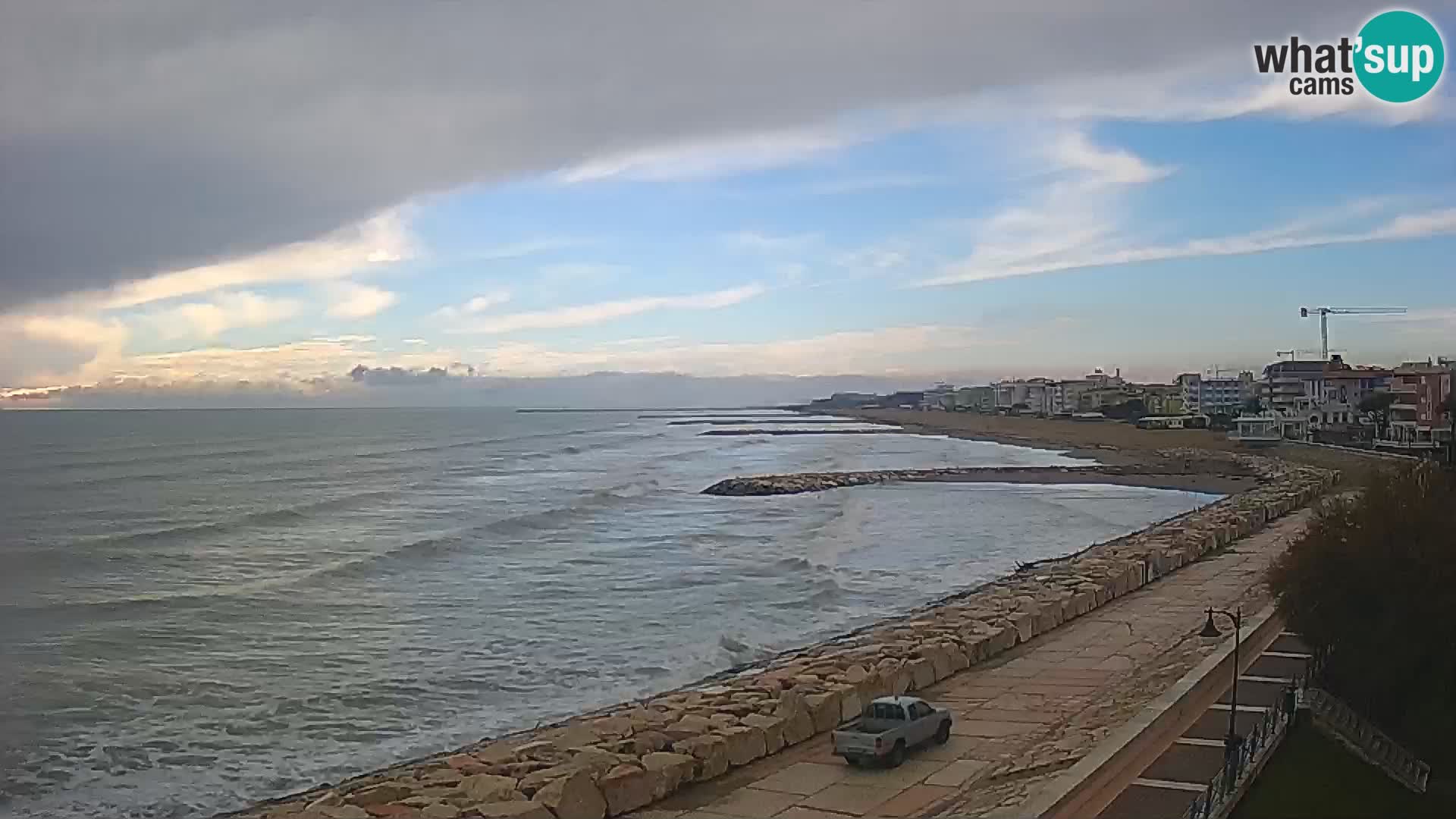 Webcam Caorle Ponente – Blick von Marinai di Caorle