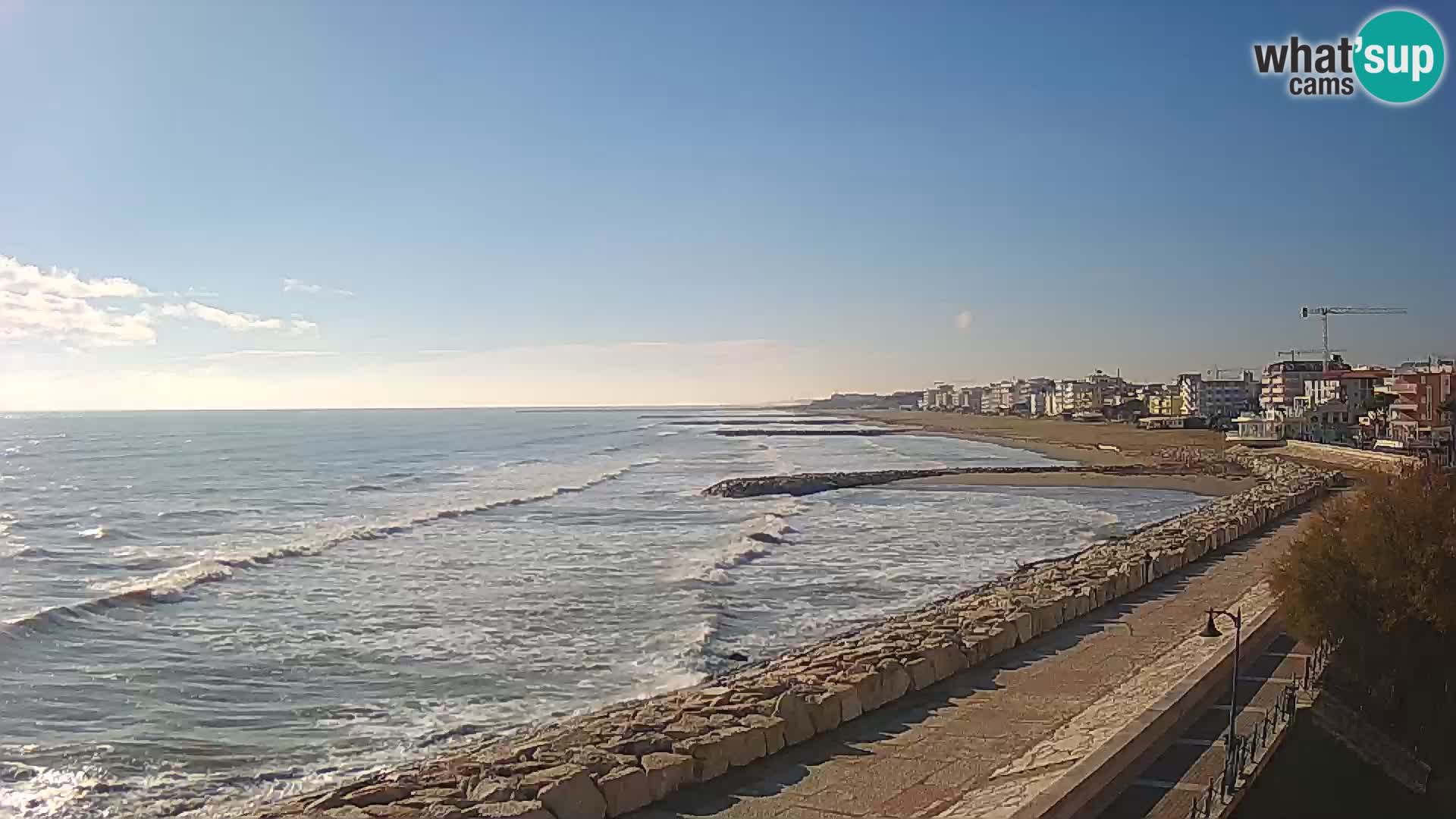 Webcam Caorle Ponente – Blick von Marinai di Caorle