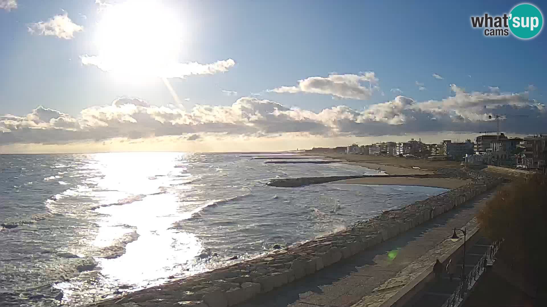 Webcam Caorle Ponente – Blick von Marinai di Caorle