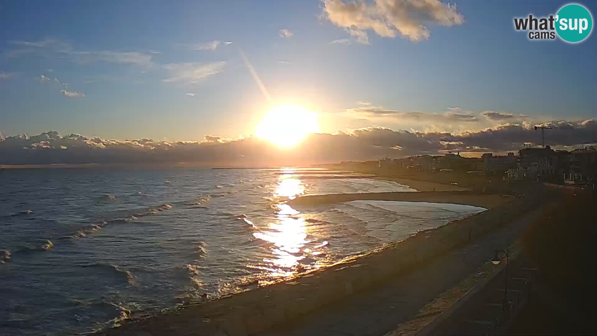 Webcam Caorle Ponente – Blick von Marinai di Caorle