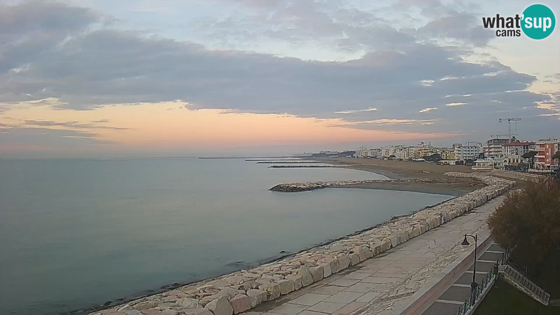 Webcam Caorle Ponente – Blick von Marinai di Caorle