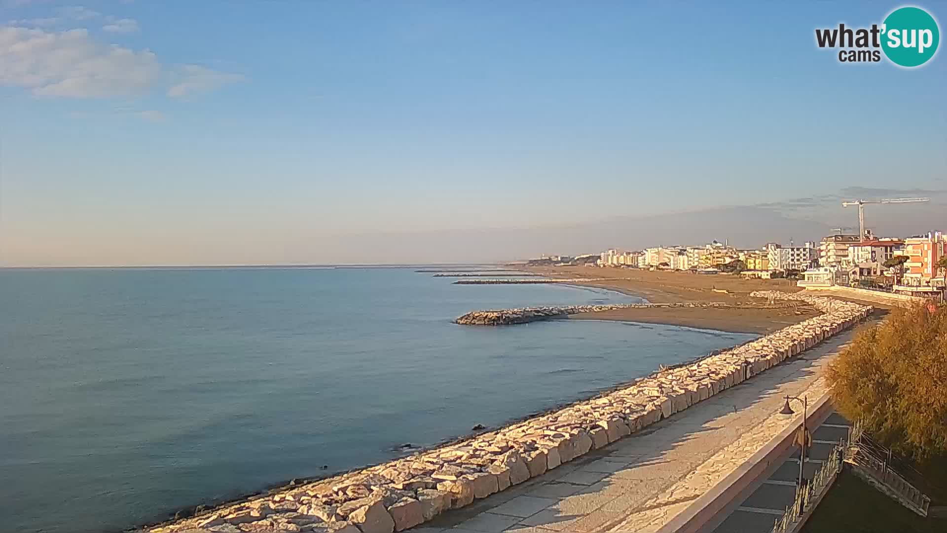 Webcam Caorle Ponente – Blick von Marinai di Caorle