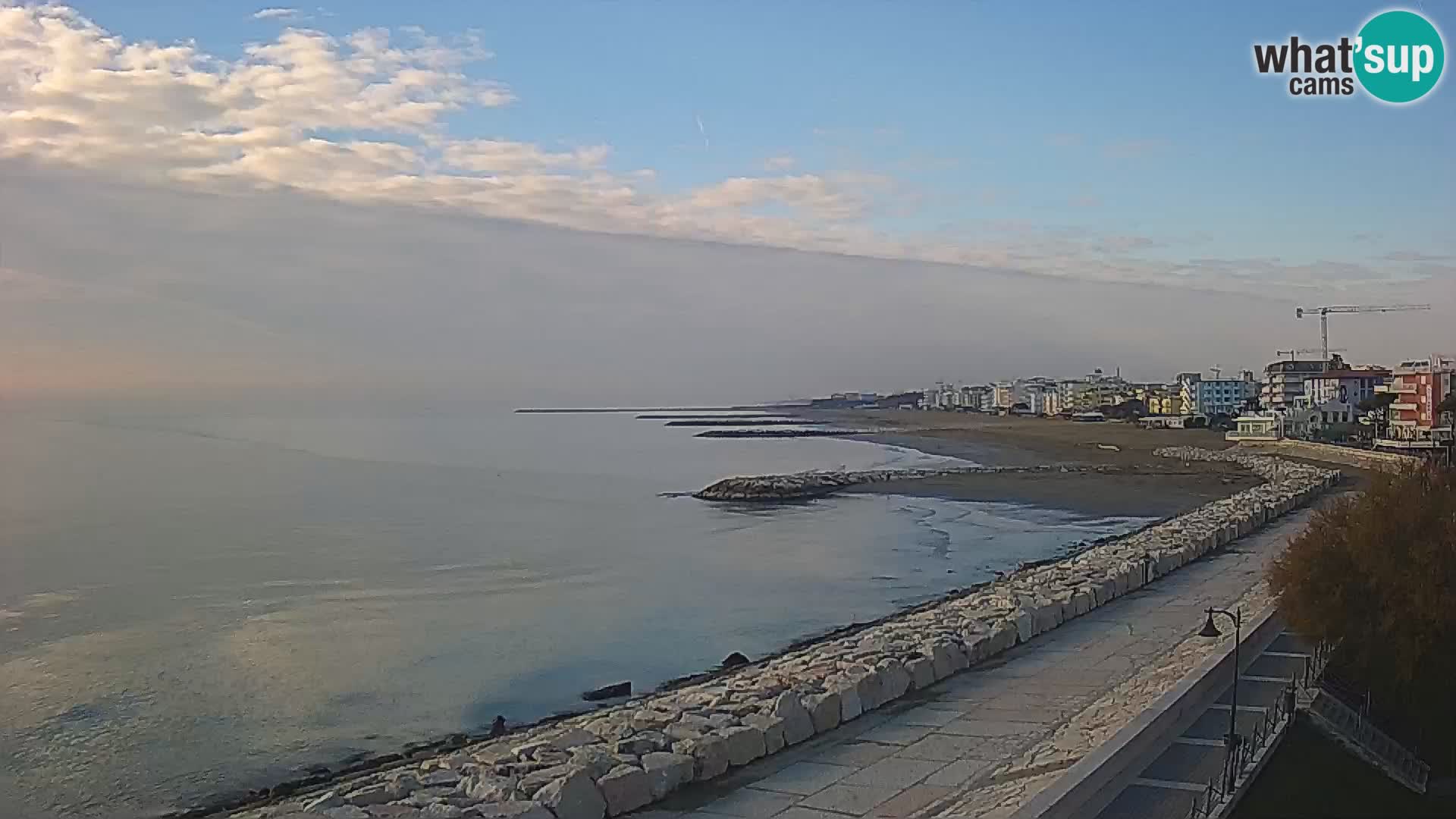 Webcam Caorle Ponente – Blick von Marinai di Caorle