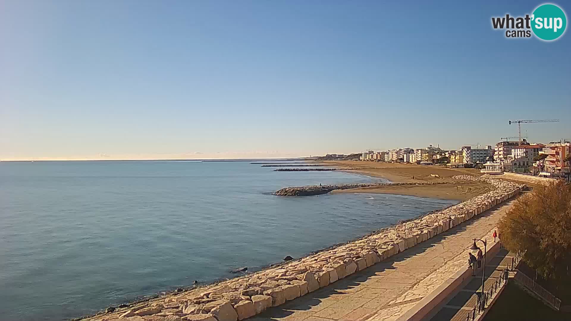 Webcam Caorle Ponente – Blick von Marinai di Caorle