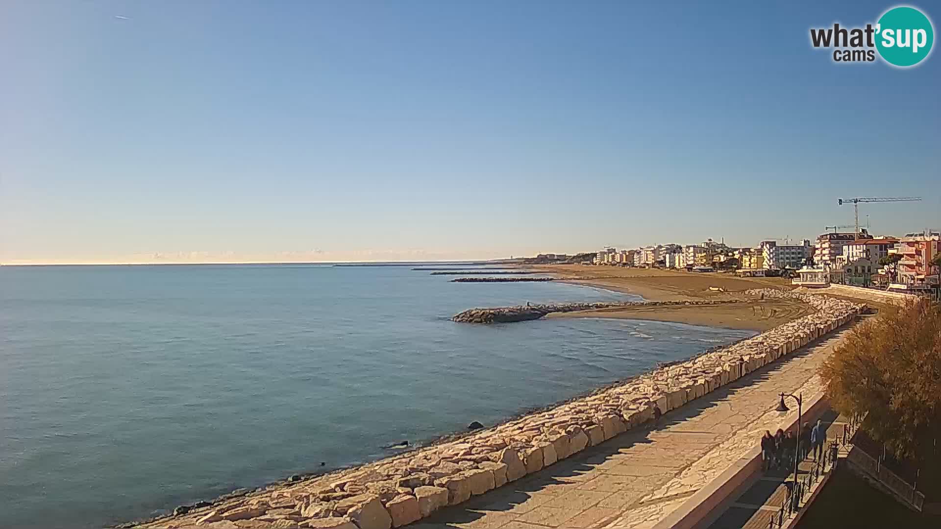 Webcam Caorle Ponente – Blick von Marinai di Caorle