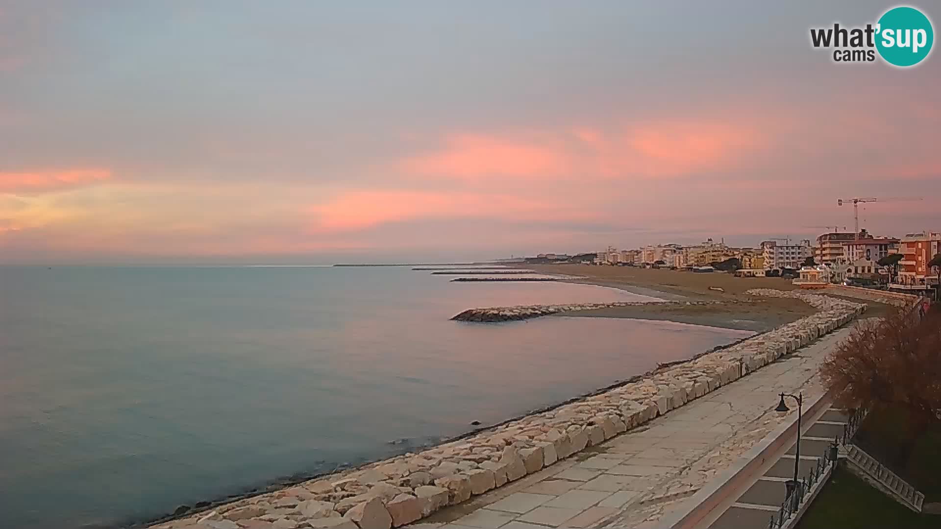 Webcam Caorle Ponente – Blick von Marinai di Caorle