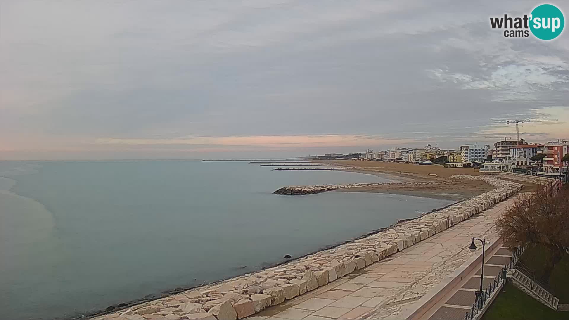 Webcam Caorle Ponente – Blick von Marinai di Caorle