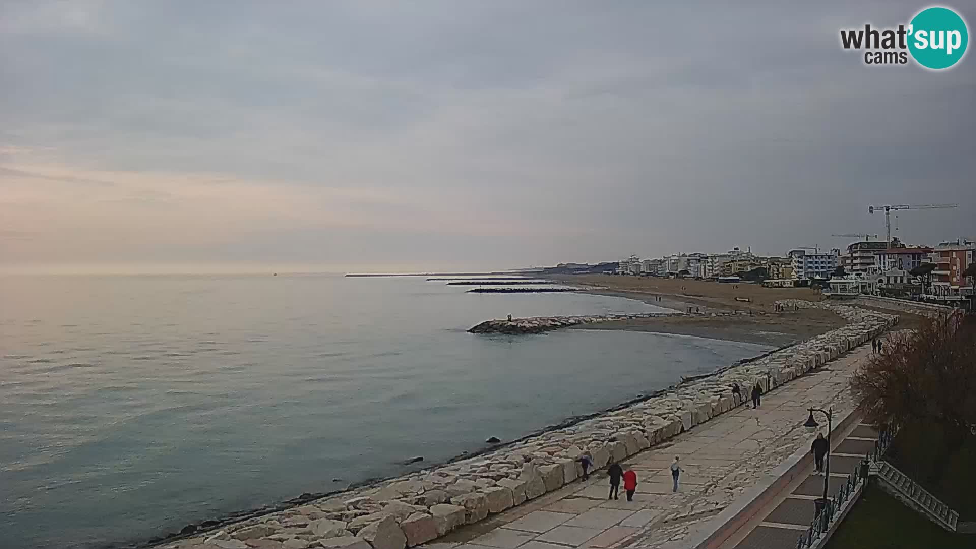 Webcam Caorle Ponente – Blick von Marinai di Caorle