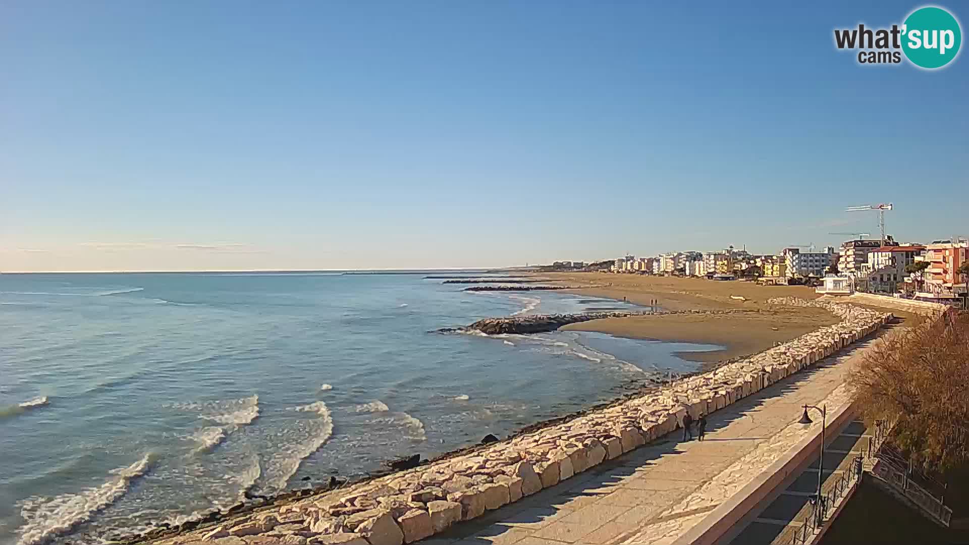 Webcam Caorle Ponente – Blick von Marinai di Caorle