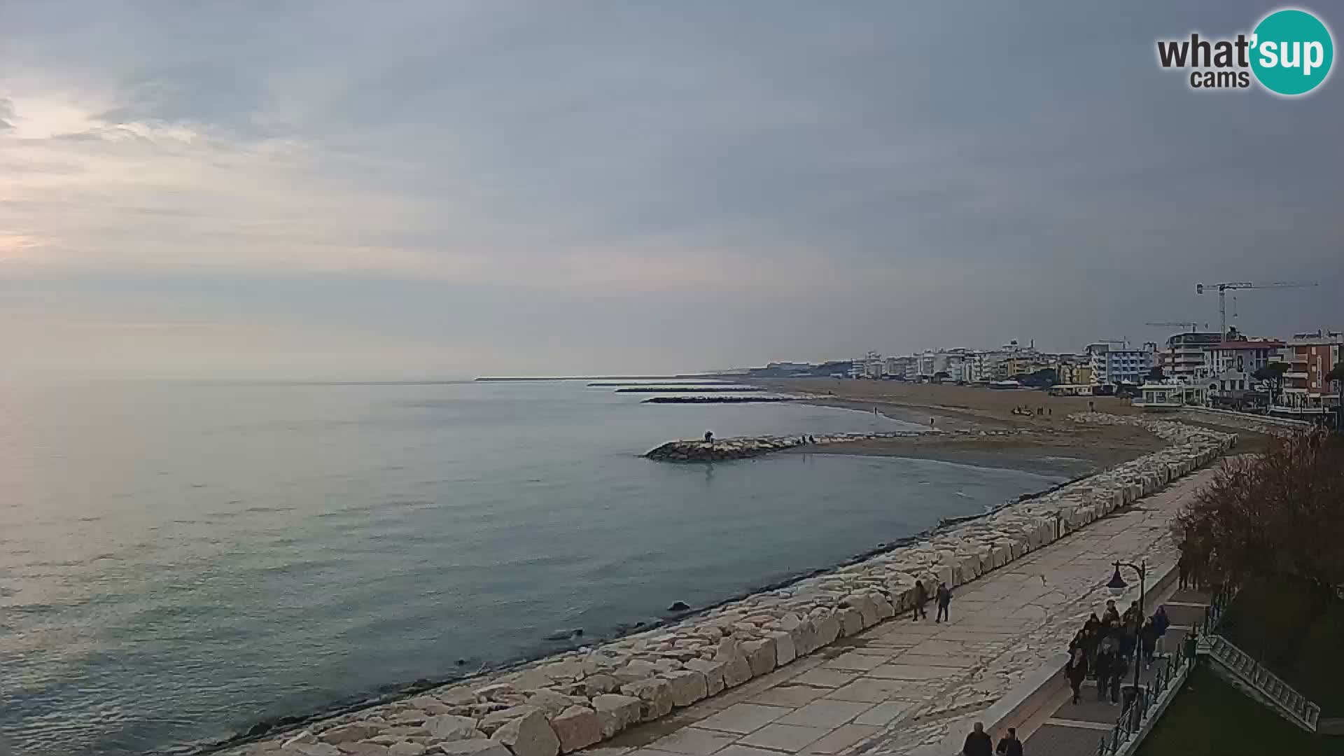 Webcam Caorle Ponente – Blick von Marinai di Caorle