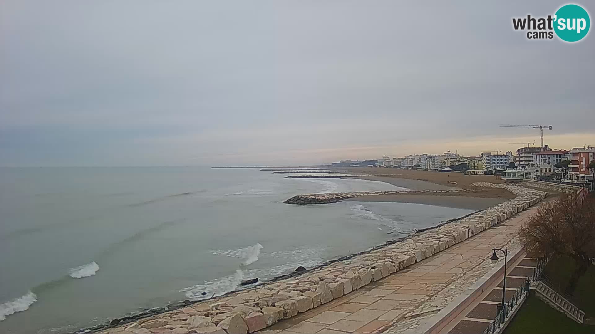 Webcam Caorle Ponente – Vue depuis les Marinai di Caorle