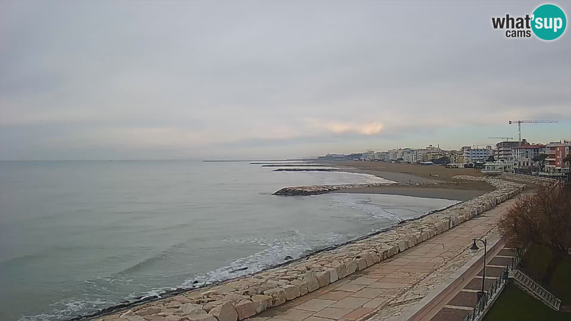 Webcam Caorle Ponente – Vue depuis les Marinai di Caorle