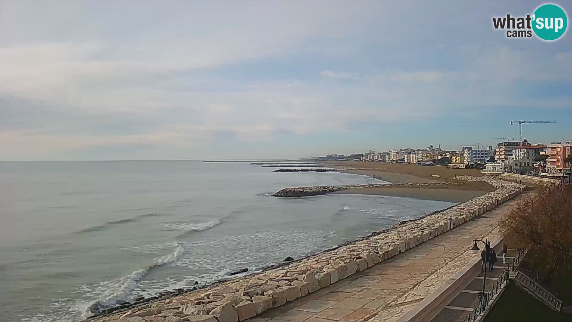 Webcam Caorle Ponente – Vue depuis les Marinai di Caorle