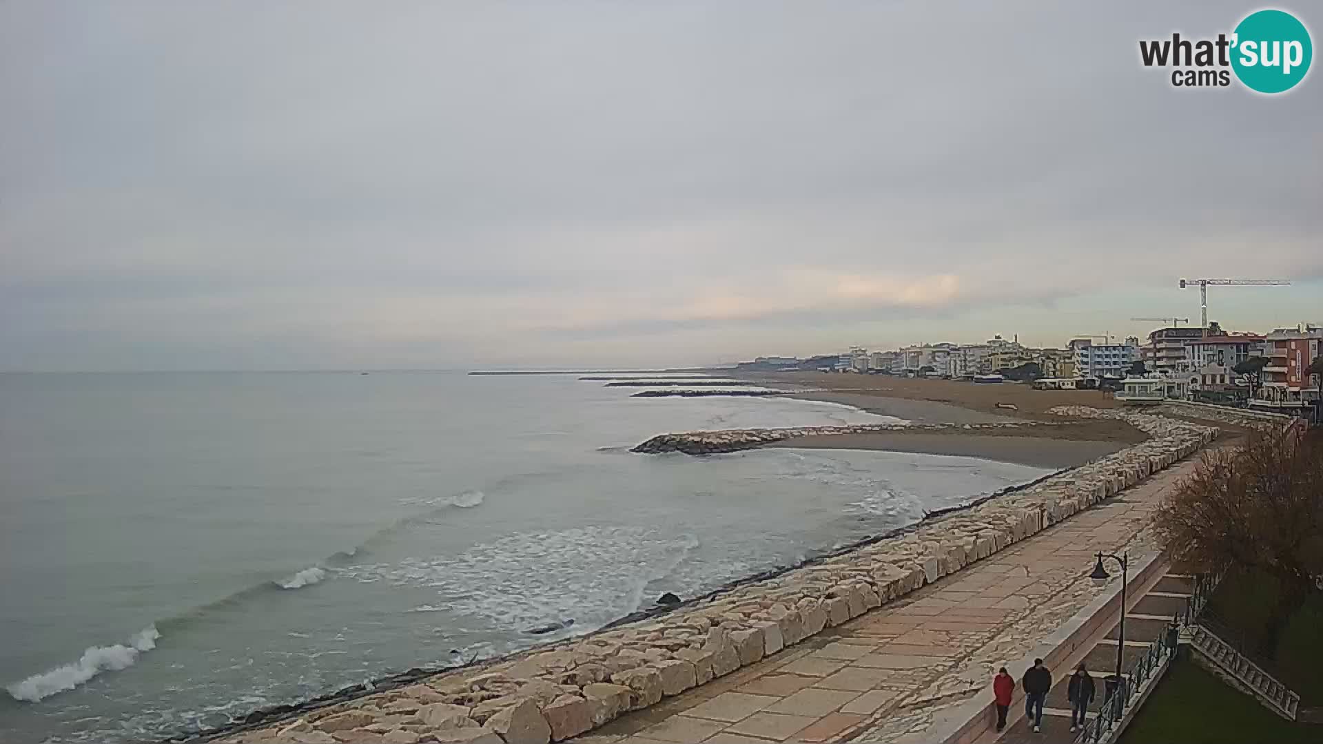 Webcam Caorle Ponente – Blick von Marinai di Caorle