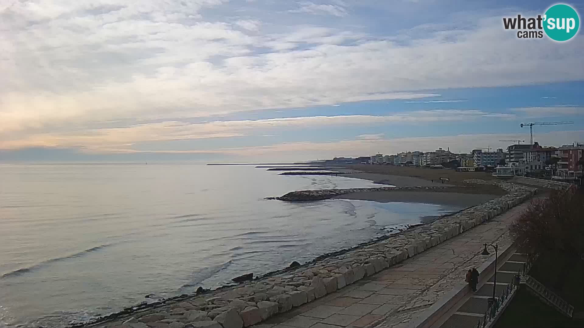 Webcam Caorle Ponente – Blick von Marinai di Caorle