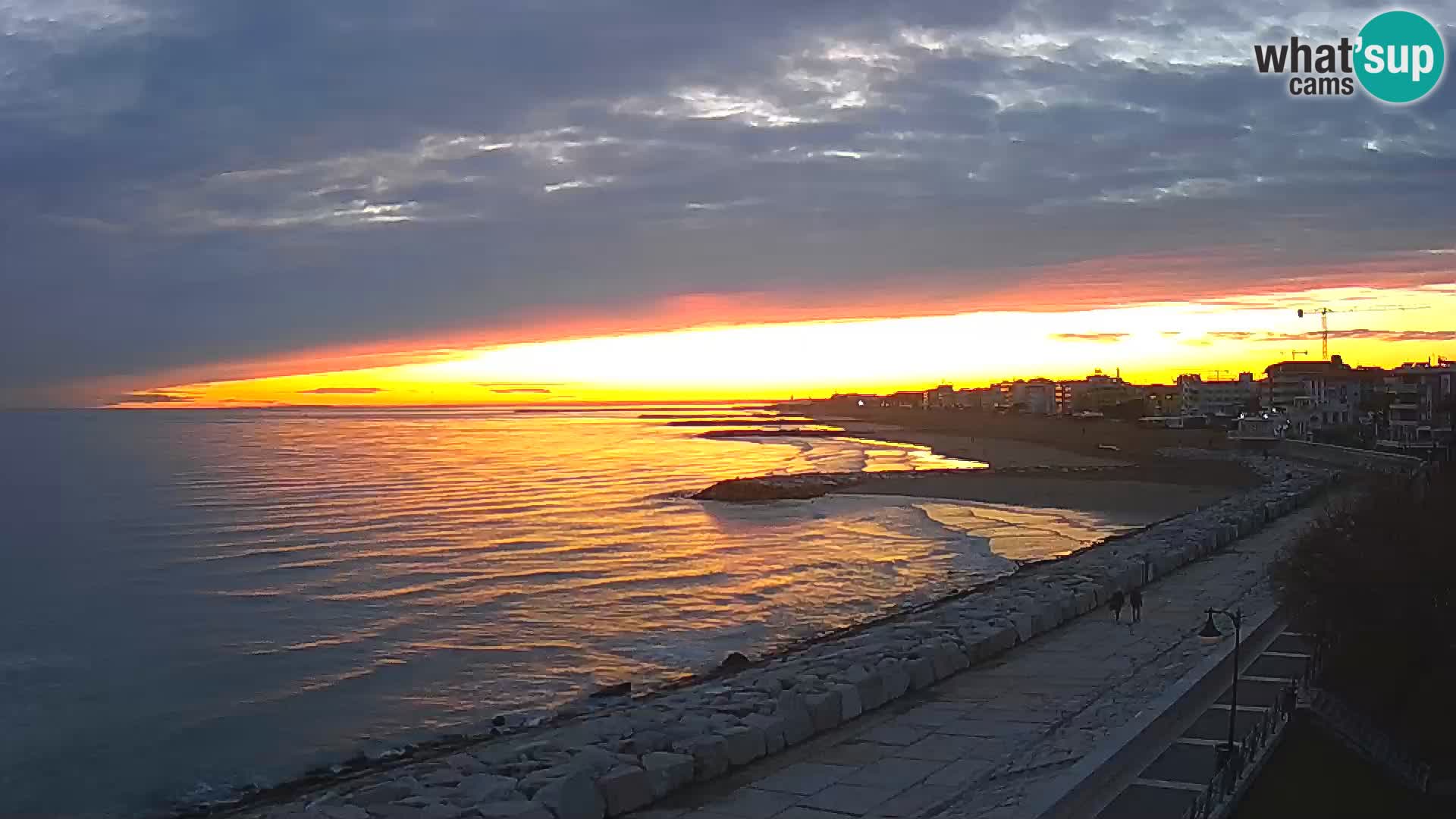 Webcam Caorle Ponente – Vue depuis les Marinai di Caorle