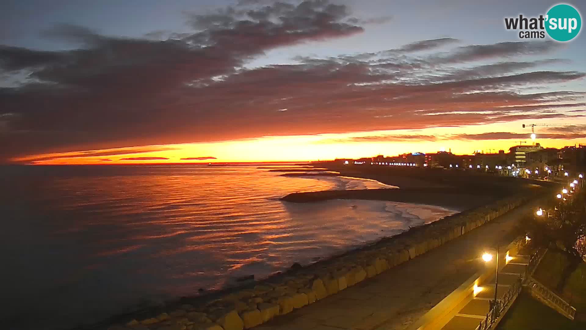 Webcam Caorle Ponente – Vue depuis les Marinai di Caorle