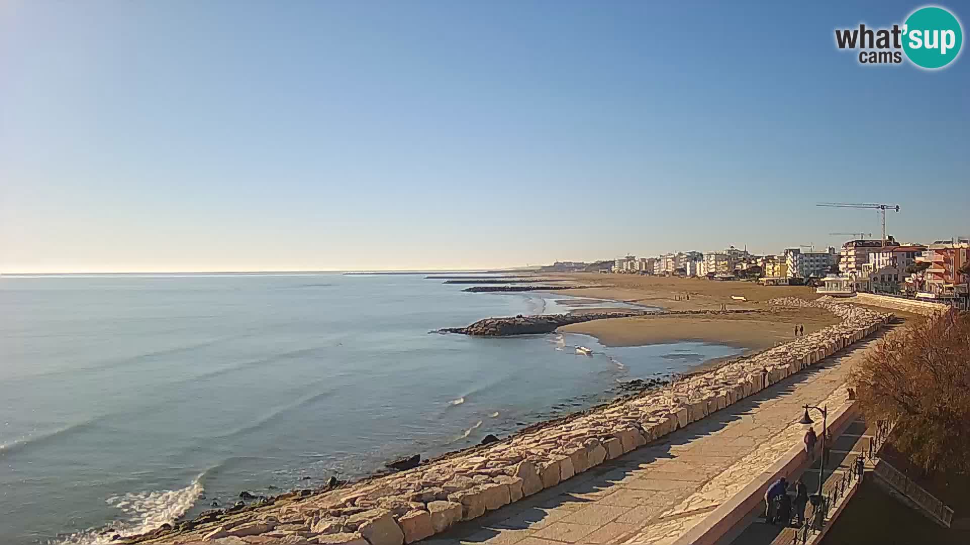 Webcam Caorle Ponente – Vue depuis les Marinai di Caorle