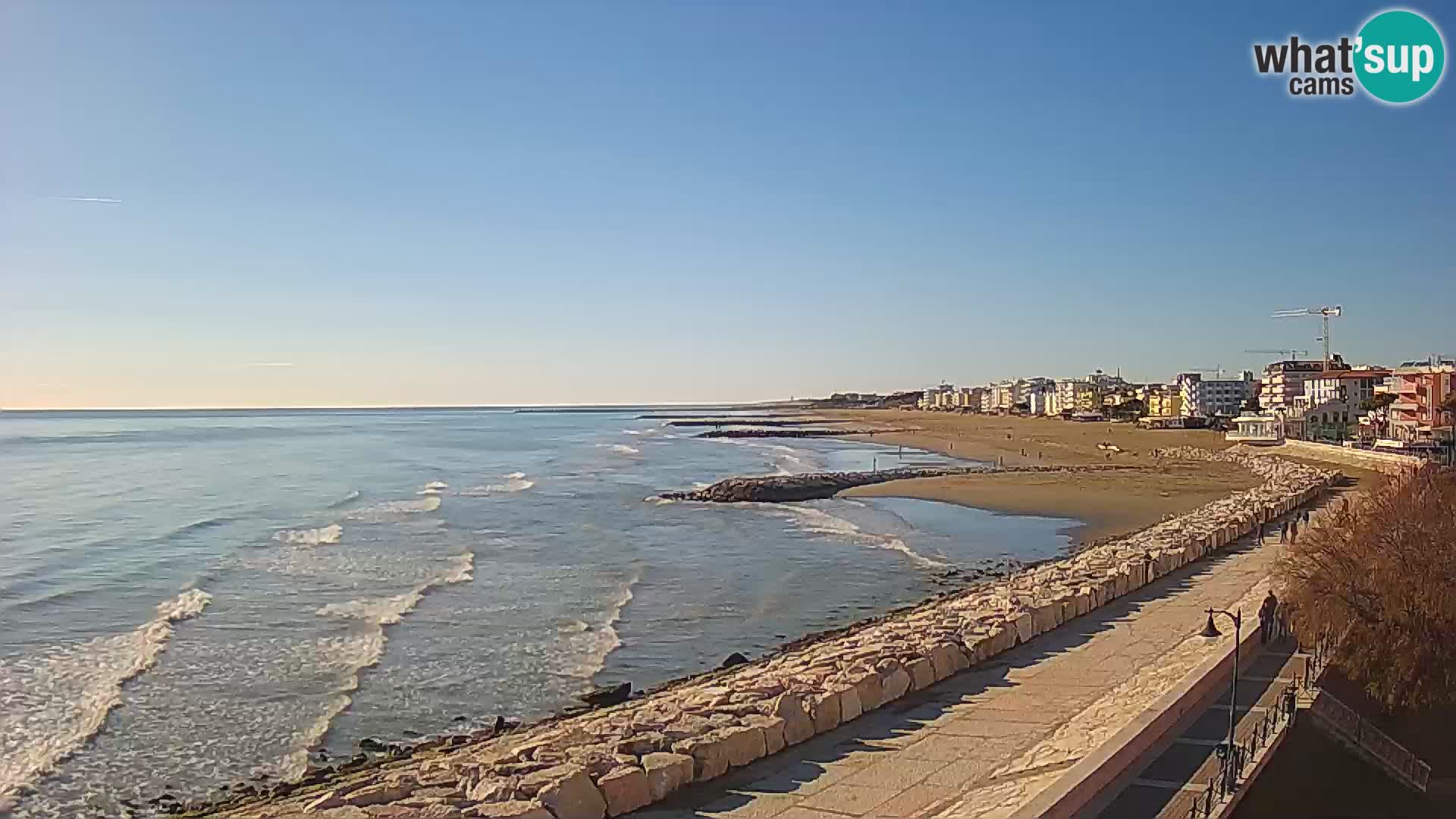 Webcam Caorle Ponente – Vue depuis les Marinai di Caorle