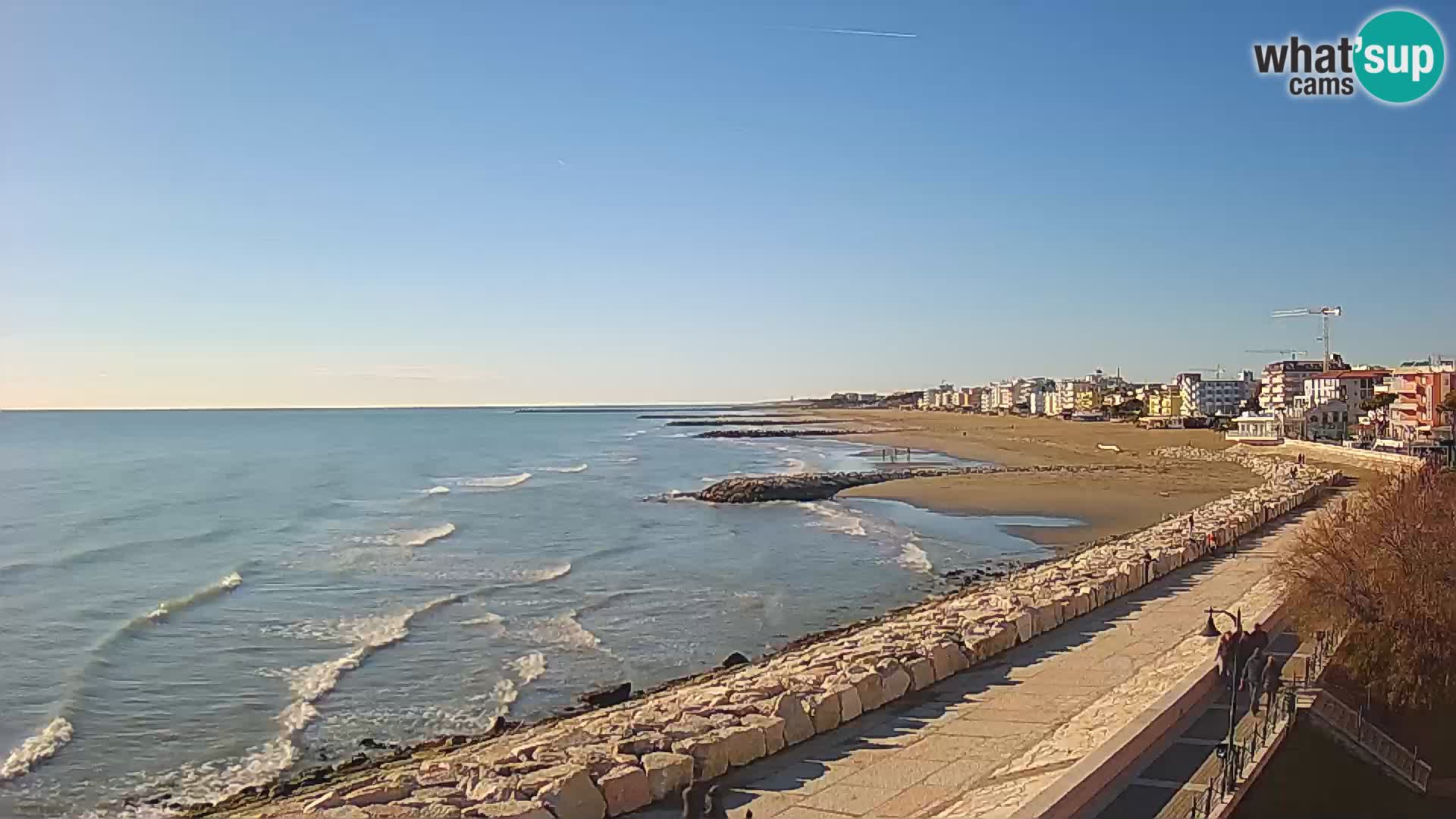 Webcam Caorle Ponente – Vue depuis les Marinai di Caorle