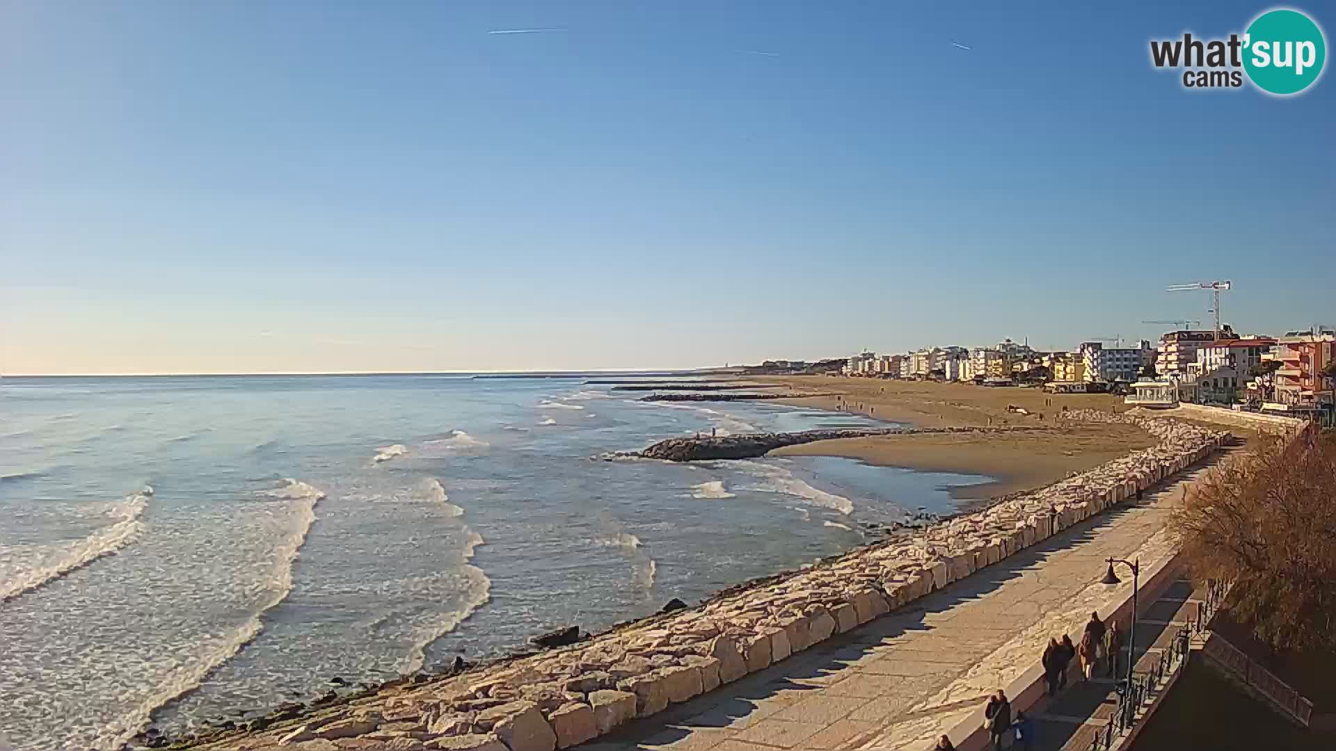 Webcam Caorle Ponente – Vue depuis les Marinai di Caorle