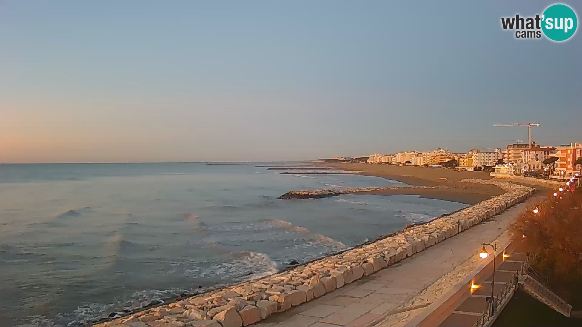 Webcam Caorle Ponente – Blick von Marinai di Caorle