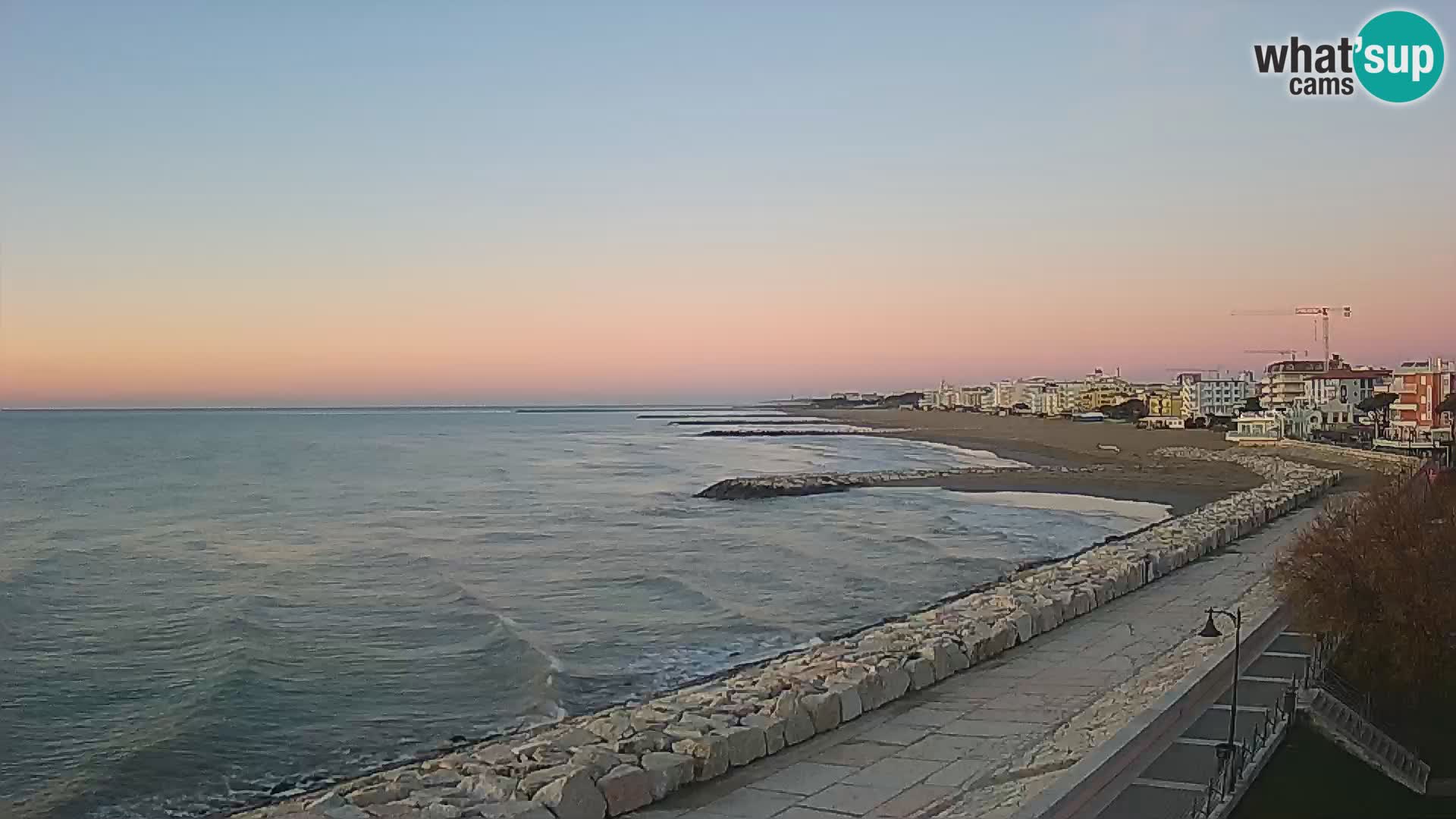 Webcam Caorle Ponente – Blick von Marinai di Caorle