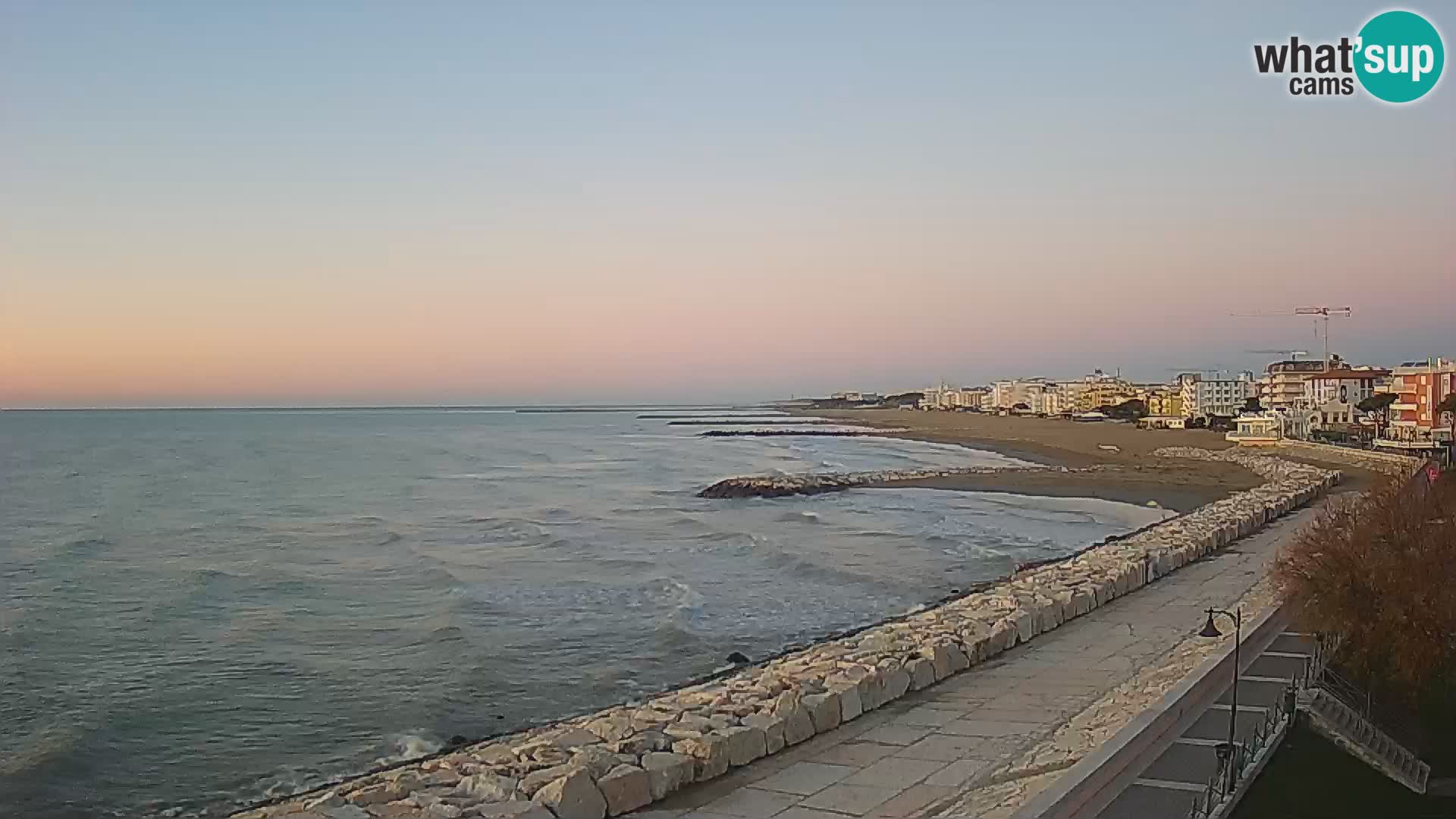 Webcam Caorle Ponente – Vue depuis les Marinai di Caorle