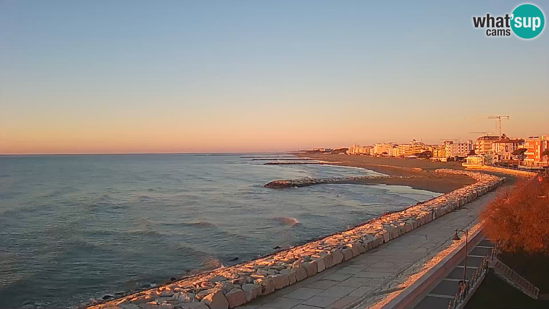 Webcam Caorle Ponente – Vue depuis les Marinai di Caorle