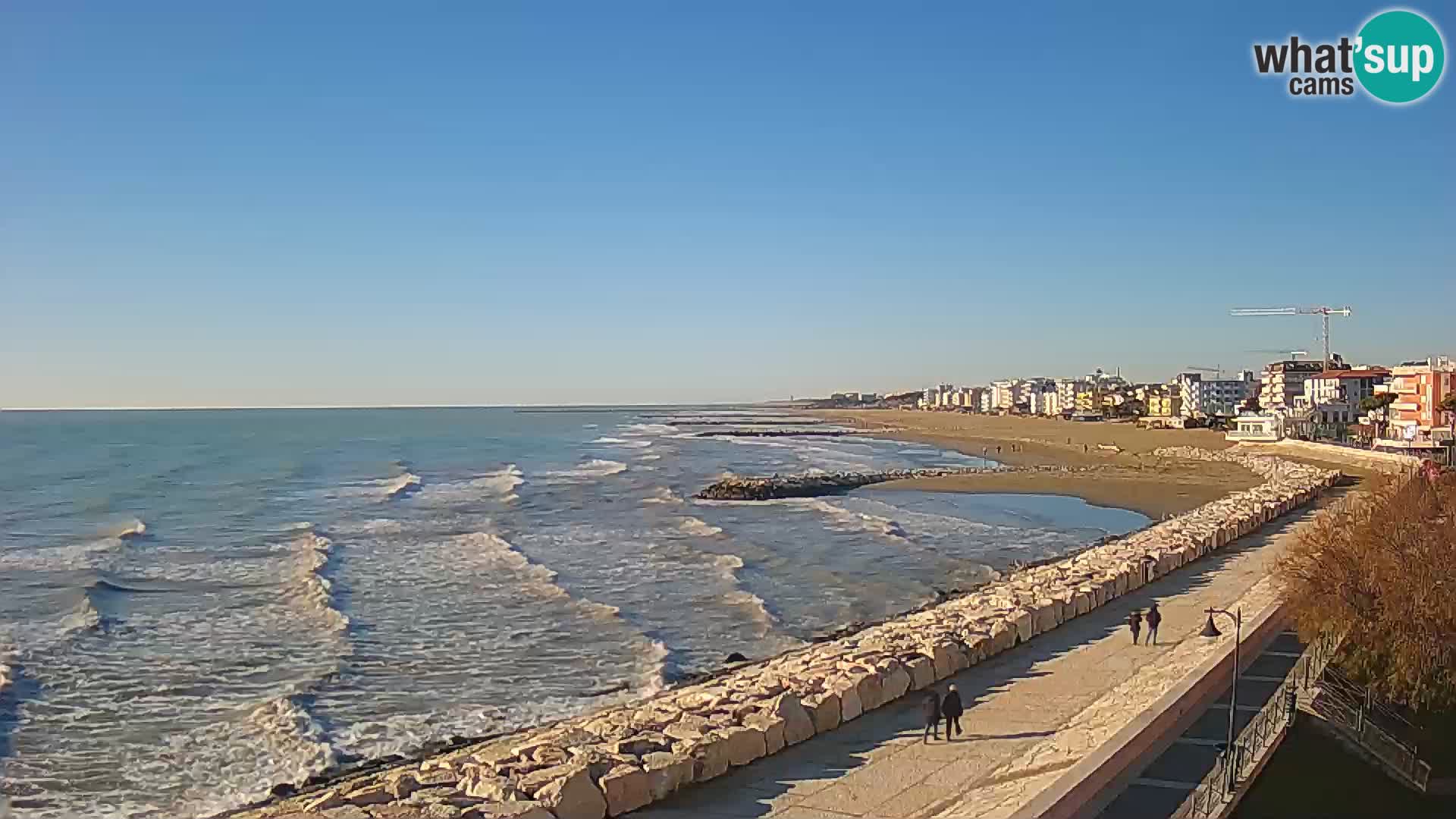 Webcam Caorle Ponente – Blick von Marinai di Caorle