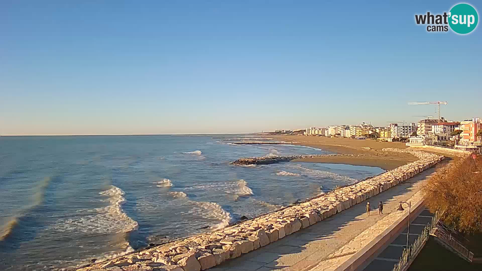 Webcam Caorle Ponente – Vue depuis les Marinai di Caorle