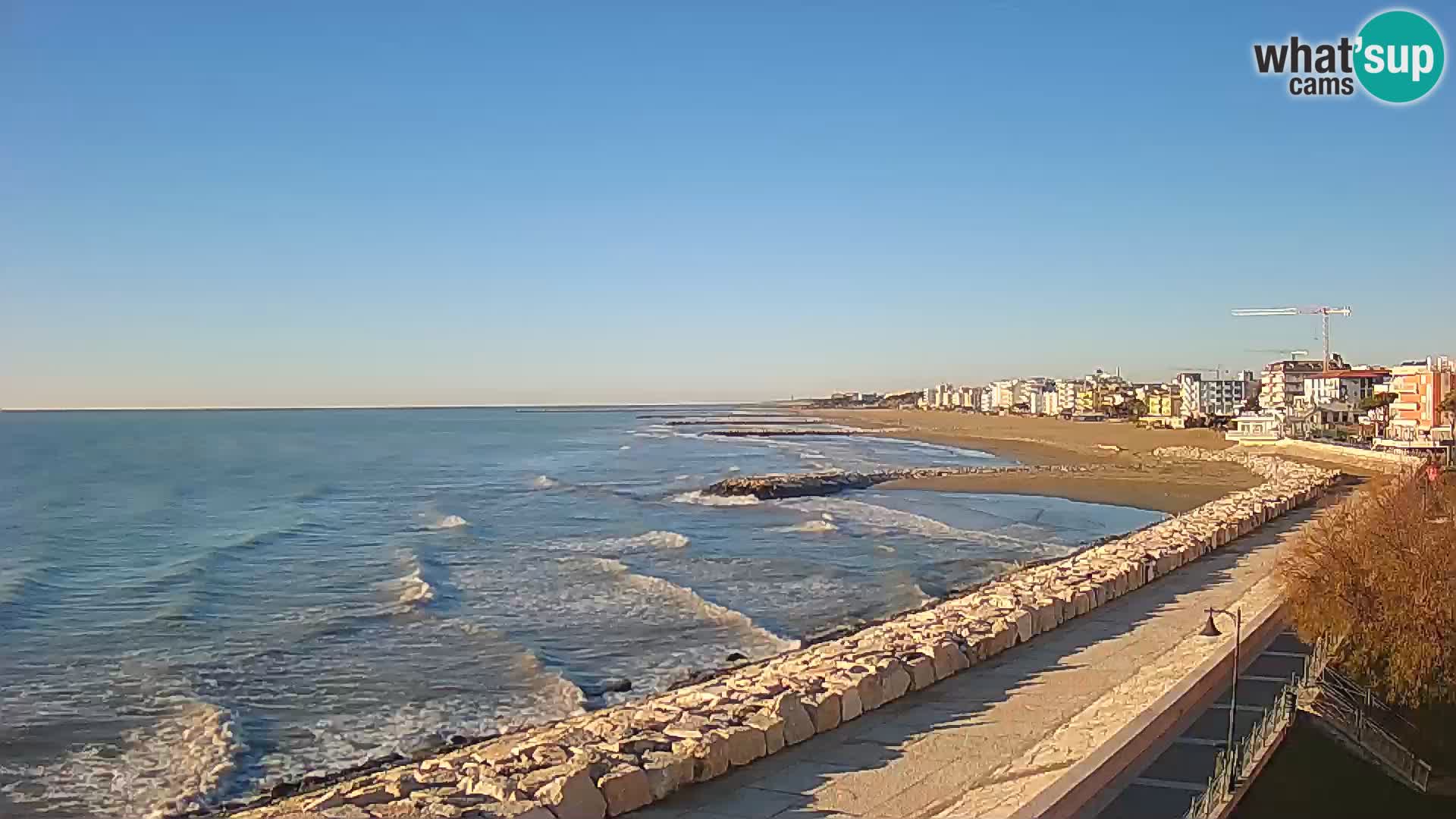 Webcam Caorle Ponente – Vue depuis les Marinai di Caorle