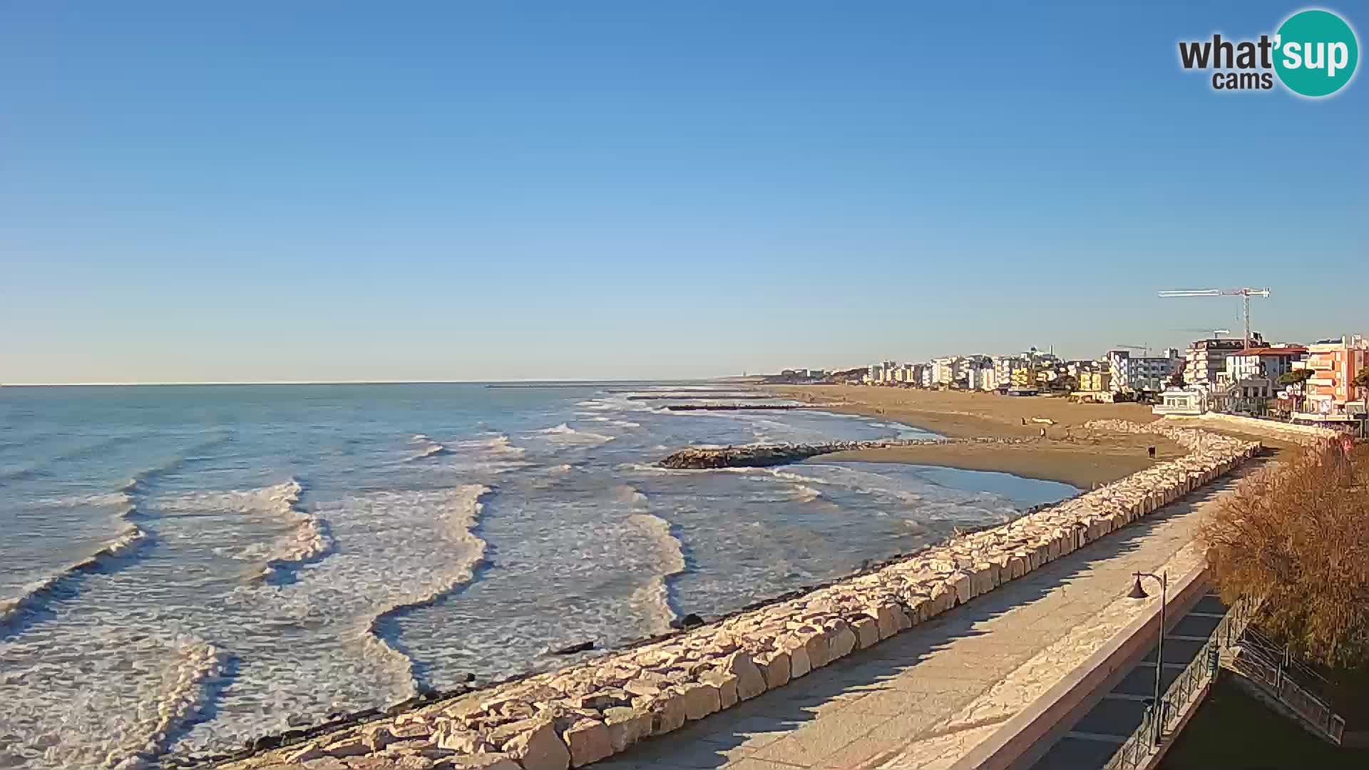 Webcam Caorle Ponente – Vue depuis les Marinai di Caorle