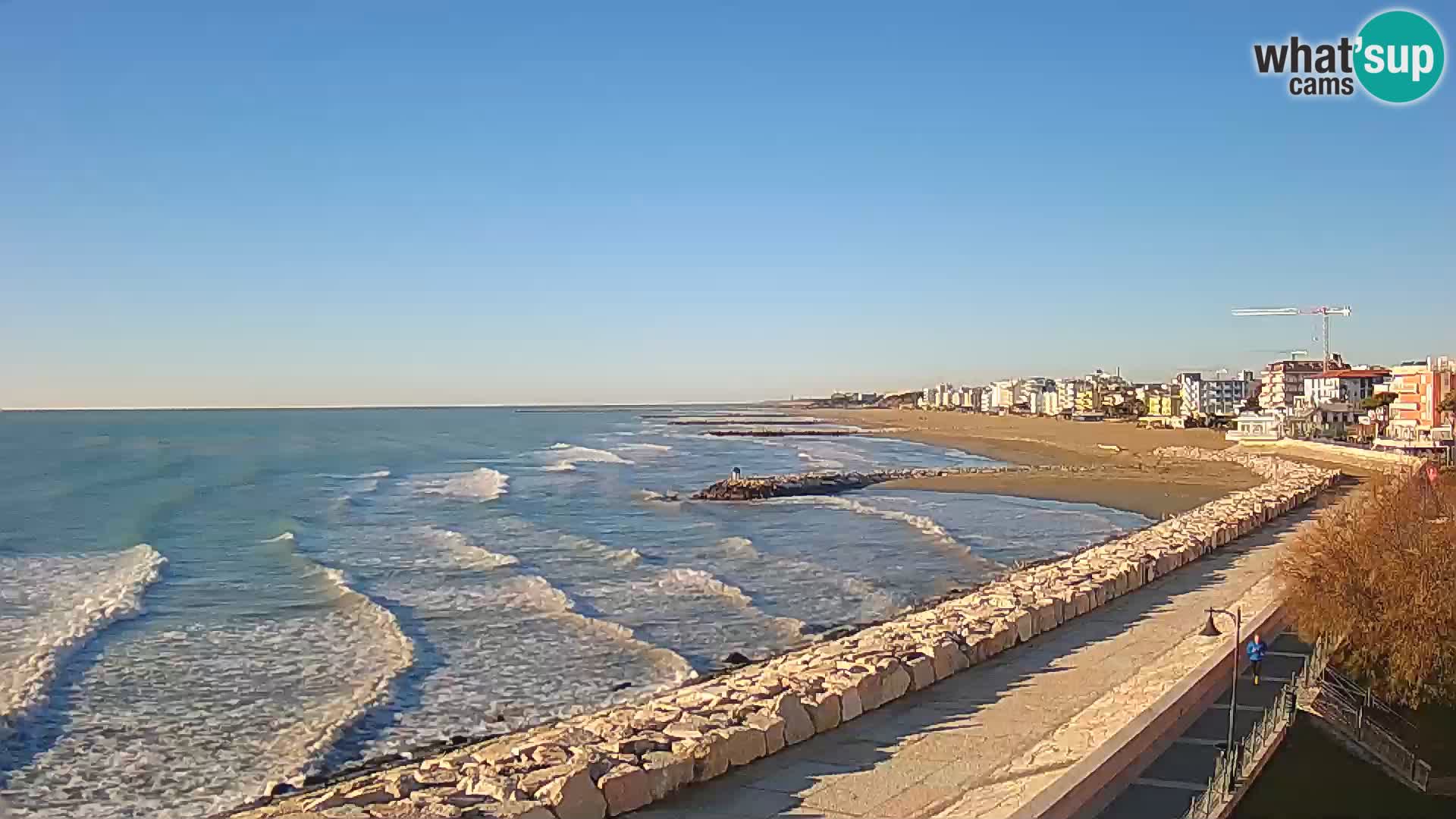 Webcam Caorle Ponente – Vue depuis les Marinai di Caorle