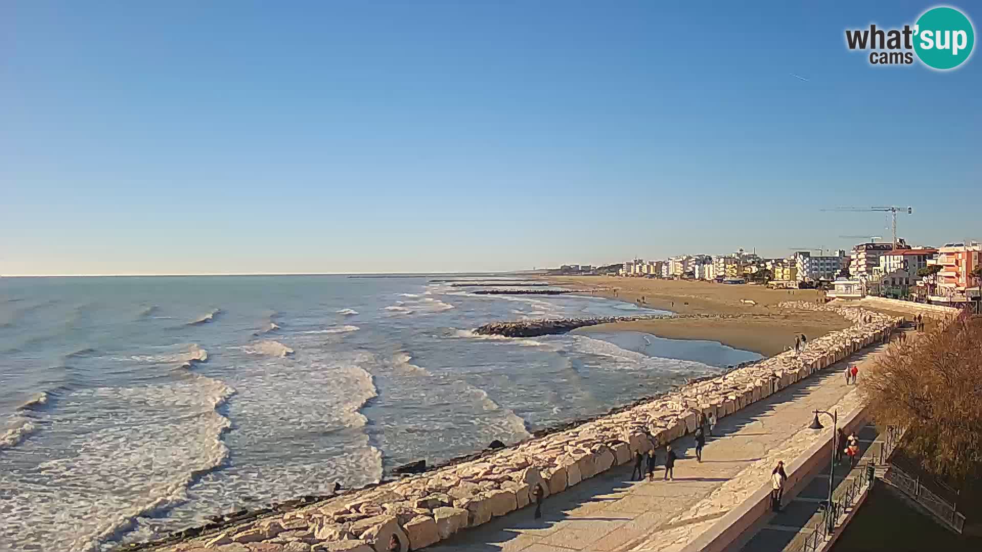 Webcam Caorle Ponente – Vue depuis les Marinai di Caorle