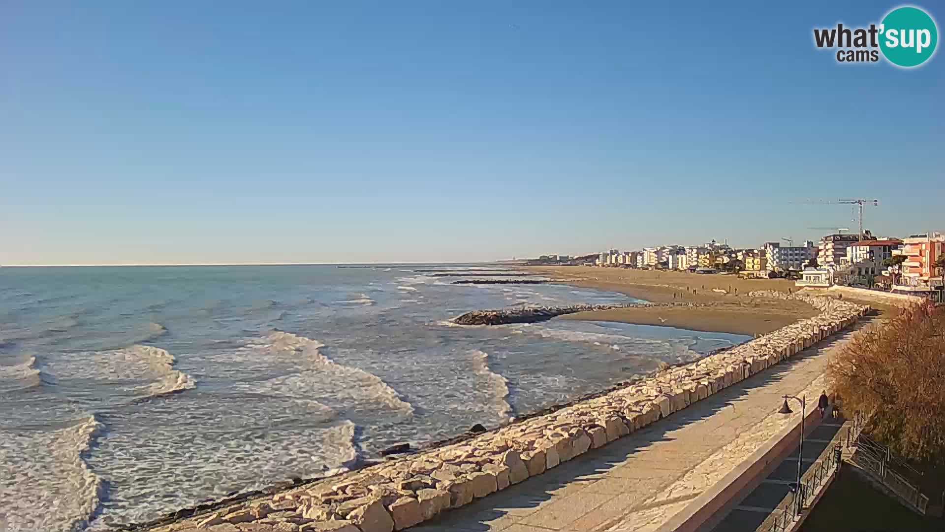 Webcam Caorle Ponente – Vue depuis les Marinai di Caorle