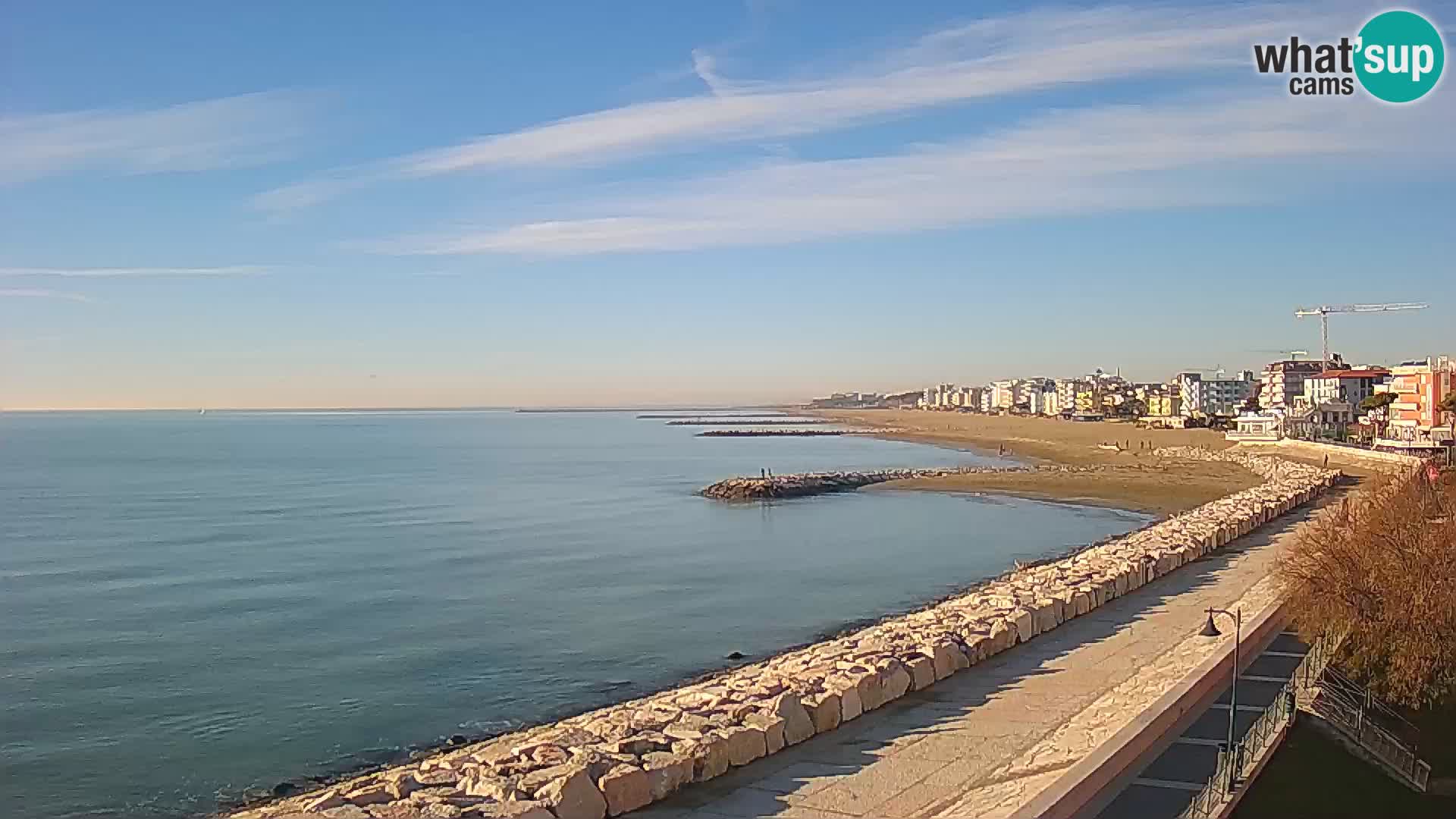 Webcam Caorle Ponente – Vue depuis les Marinai di Caorle