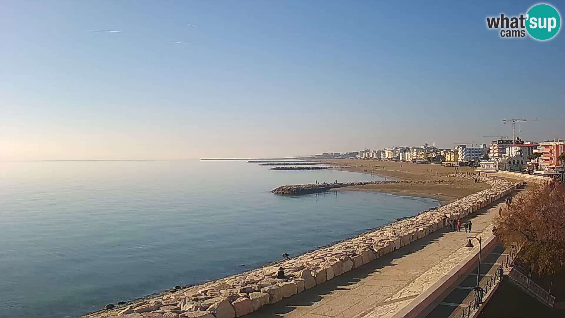 Webcam Caorle Ponente – Vue depuis les Marinai di Caorle