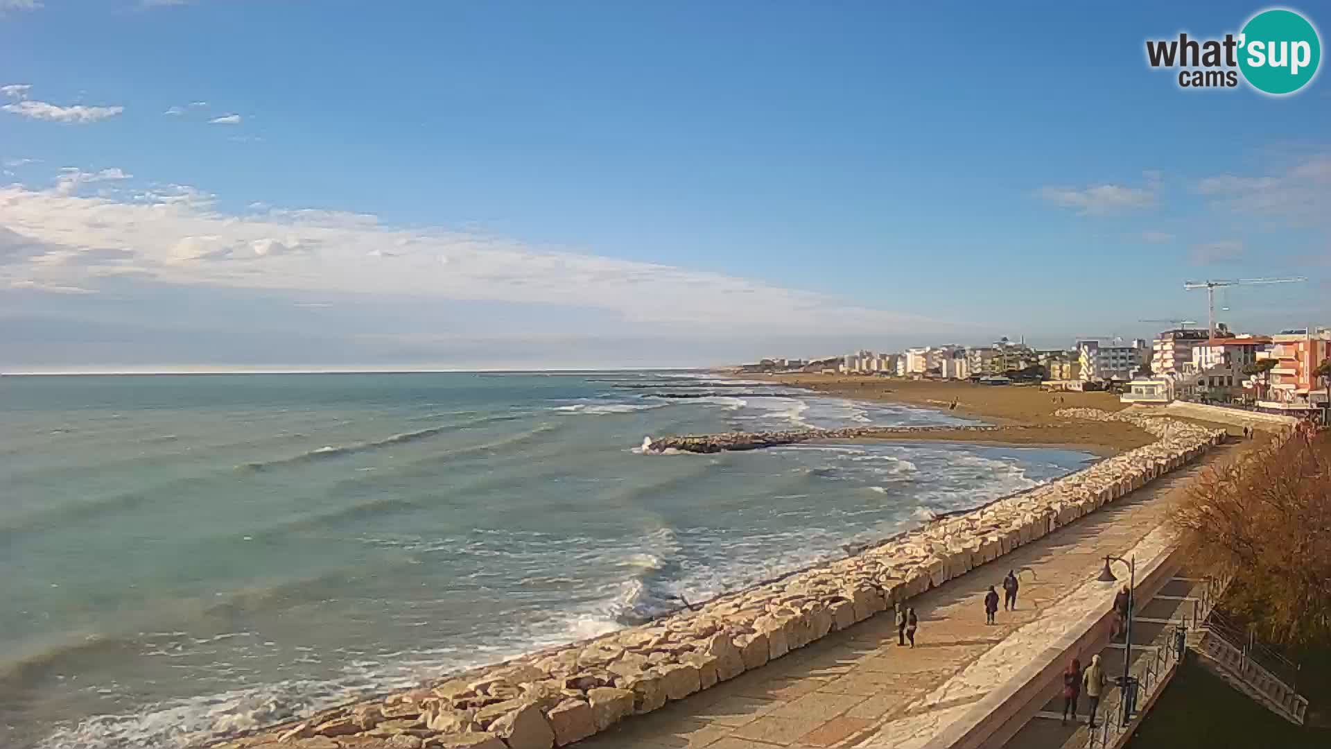 Webcam Caorle Ponente – Vue depuis les Marinai di Caorle