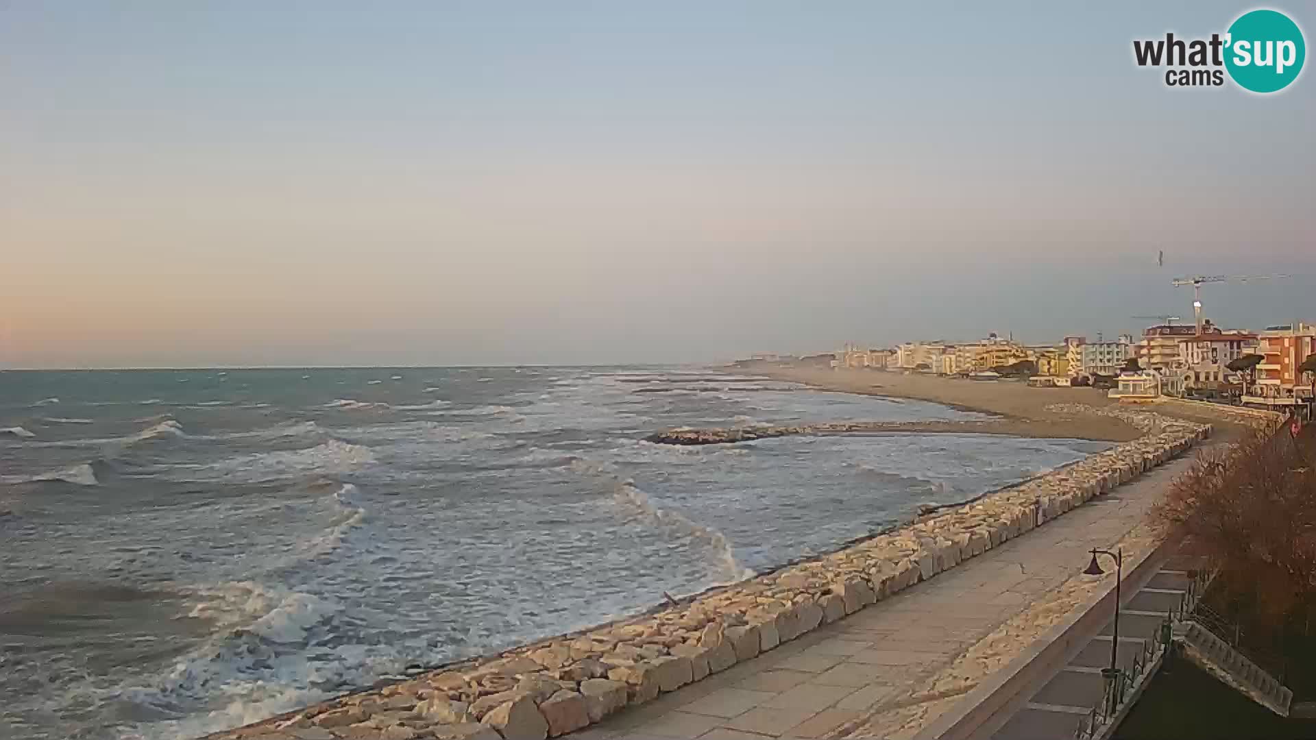 Webcam Caorle Ponente – Vue depuis les Marinai di Caorle