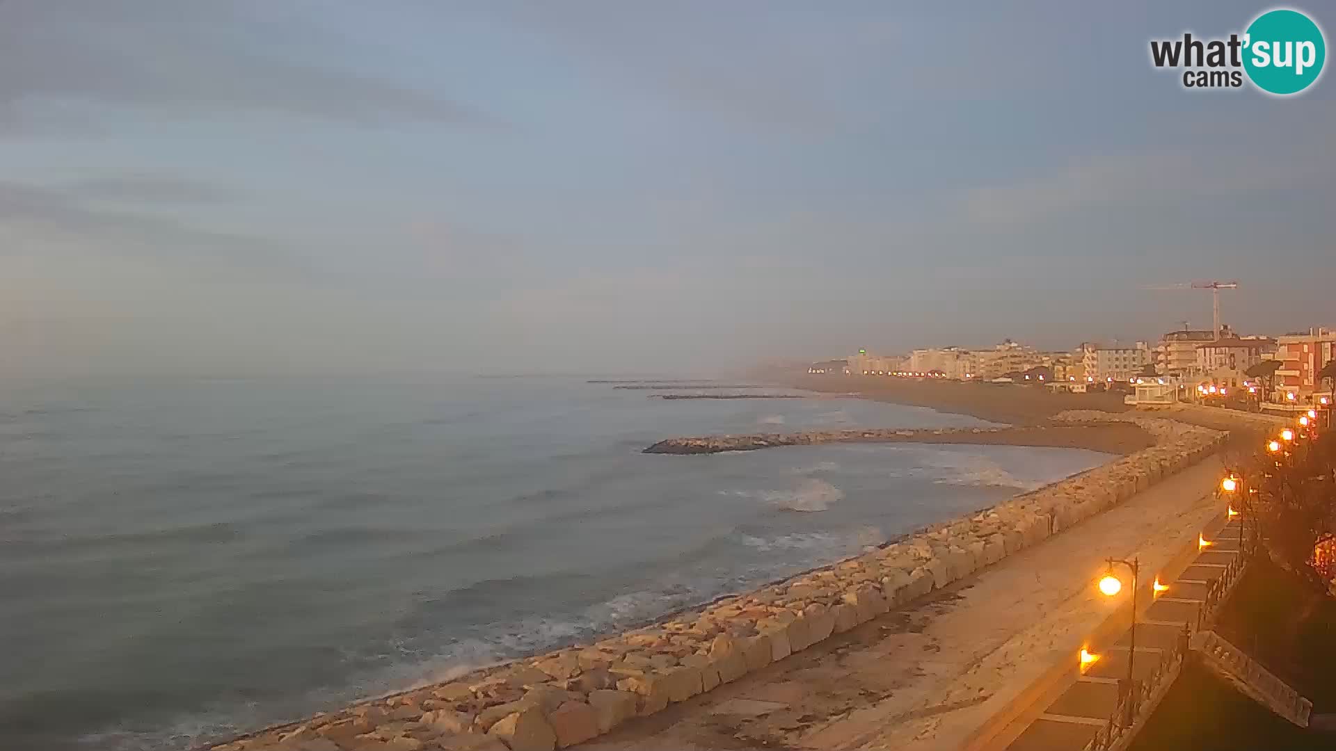 Webcam Caorle Ponente – Blick von Marinai di Caorle