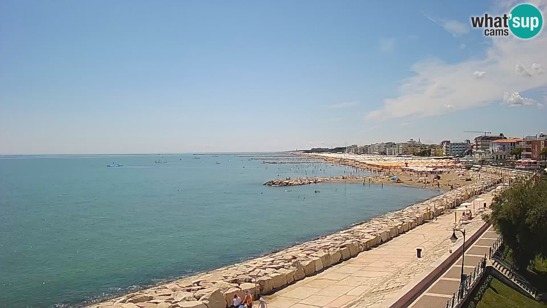 Webcam Caorle Ponente – Vue depuis les Marinai di Caorle